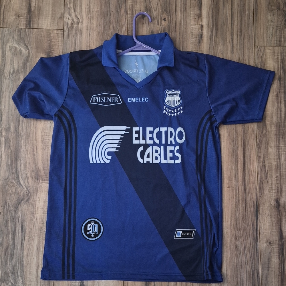 Kids' Blue Soccer Jersey - Electro Cables